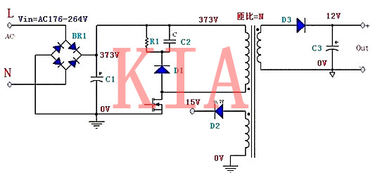 開關(guān)電源元器件的電壓應力分析-KIA MOS管